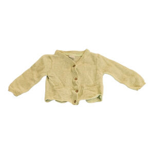 Carter's Child Size 6M Green Knit Long Sleeve Button Up Sweater